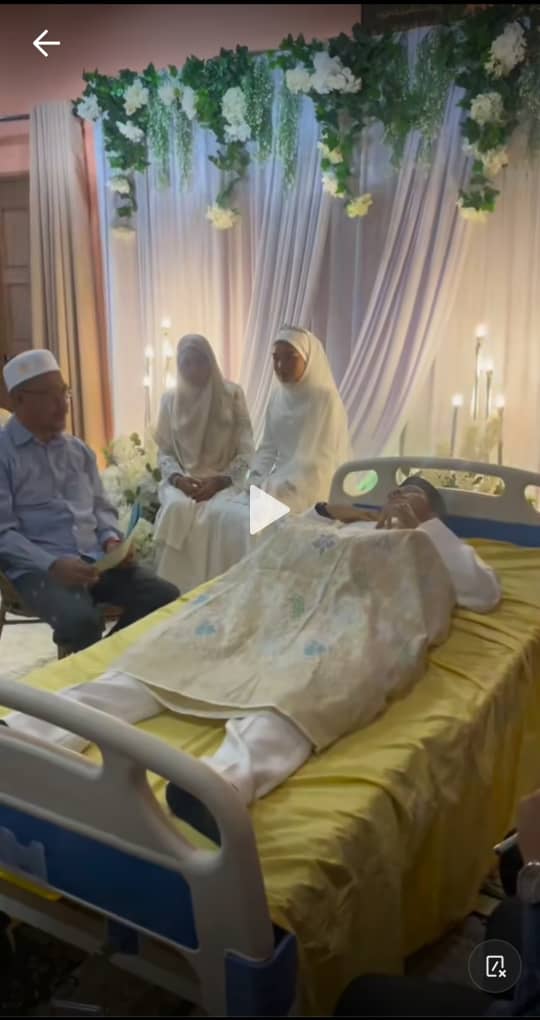 就是要娶你!男子车祸躺病床 坚持与女友完婚