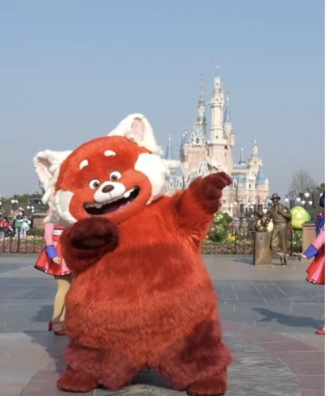 拼盘/上海迪士尼新卡通形象“小熊猫美美” 全球首发亮相