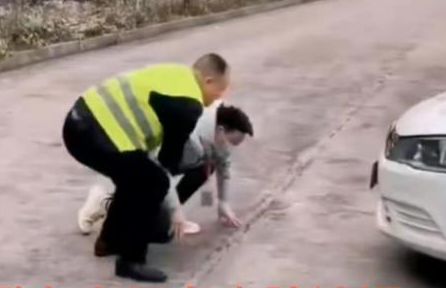 拼盘/使用人脸识别 车主需跪地认证