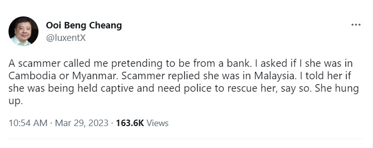 接到诈骗电话没谩骂对方 华男：你在缅甸？我能救你吗？