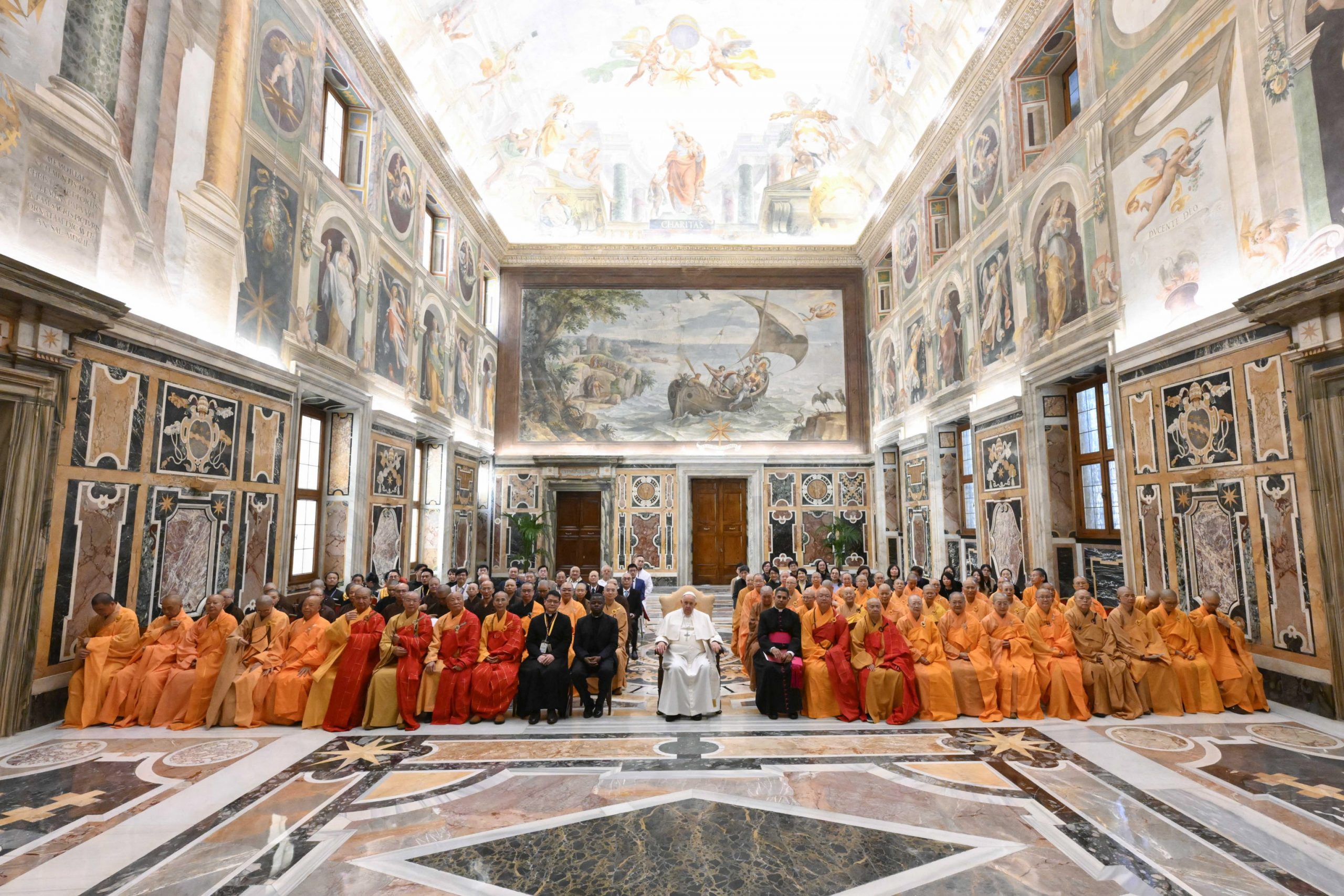 教宗方济各接见台湾佛教团体 共为世界和平祝祷