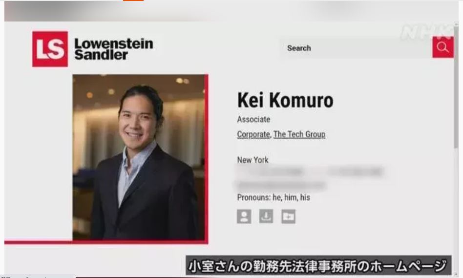 日媒:真子夫婿 在美开始律师工作“会幸福地走下去”