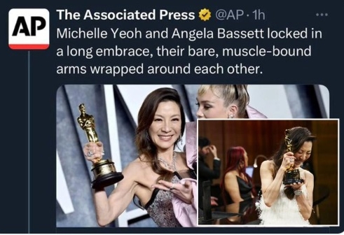 杨紫琼封后相拥黑寡妇 美联社低俗推文挨轰下流