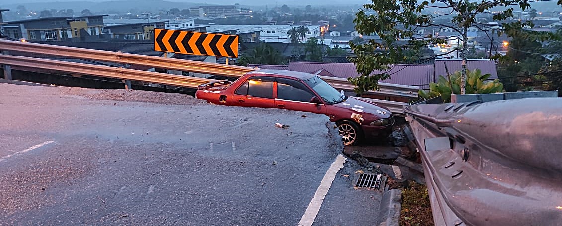 柔：沙威英比安娜花园土壤流失而崩陷