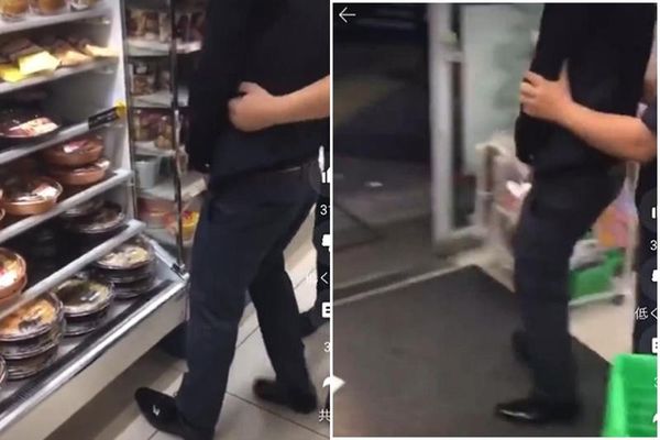 比寿司郎“食物恐攻”更恶!日男闯超商冷藏架直接在便当上放尿