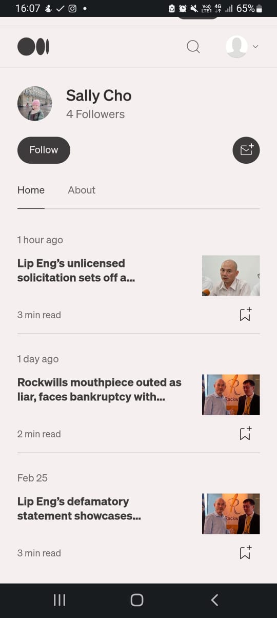 求真：林立迎太太遭人冒名开设社交媒体账户