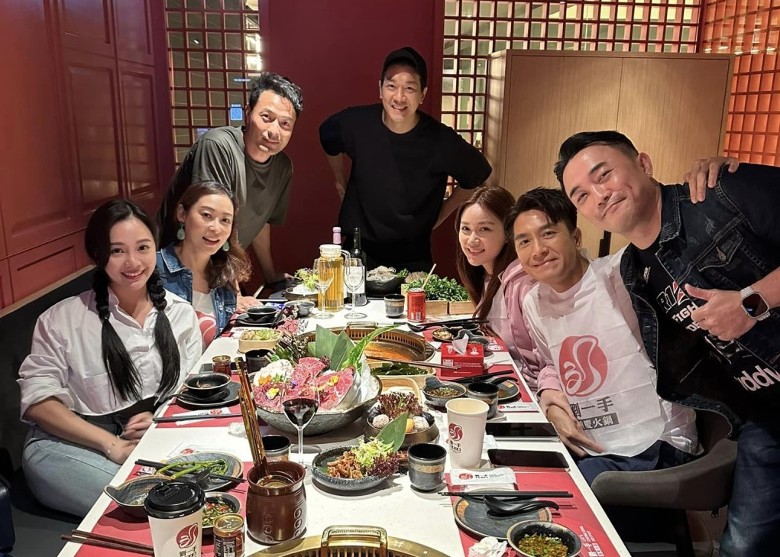 汤洛雯带马国明出席《爱‧回家》饭敍　