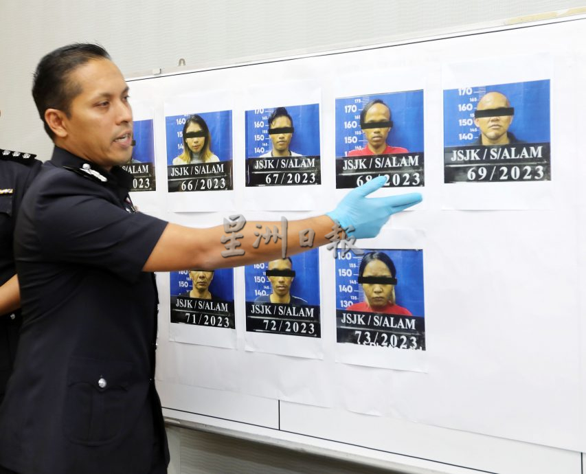 沙亚南警捕9名阿窿跑腿