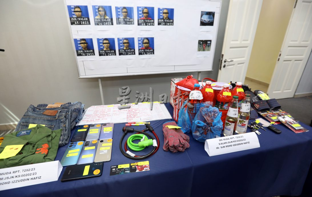 沙亚南警捕9名阿窿跑腿