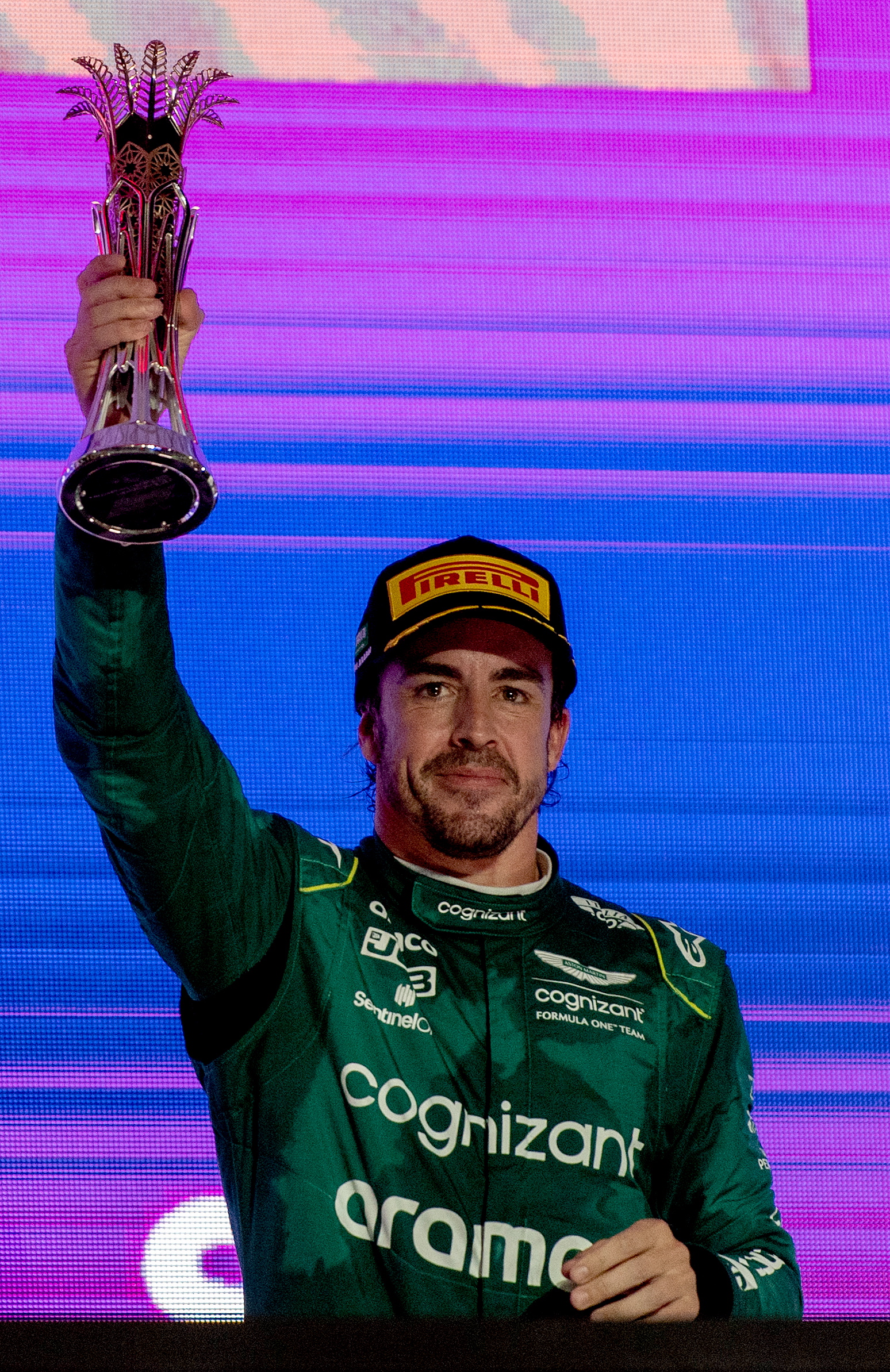 沙地站F1|季军头衔失而复得 阿伦索第100次登领奖台