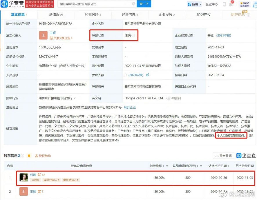  注销公司帐号停更 刘涛举动引揣测
