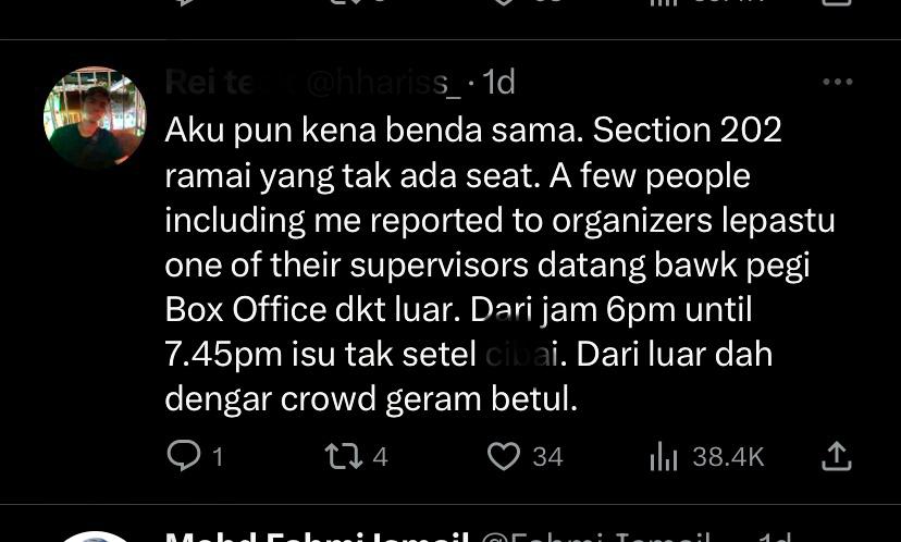 独家|花RM480买不存在座位 律师怒告Blankpink主办方索赔