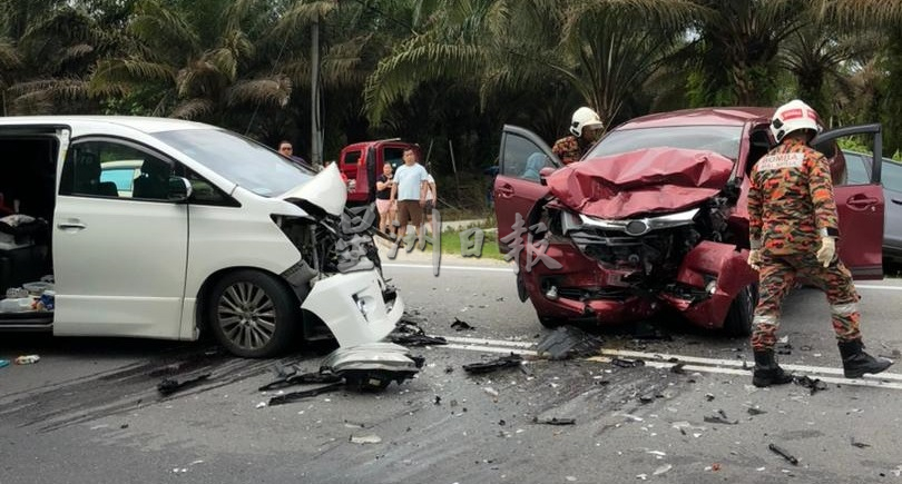 瓜拉美金前往宋溪 3车连环撞1死7伤