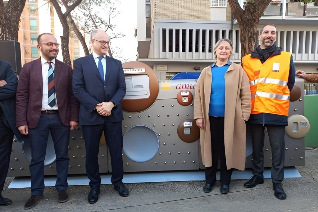 罗马新垃圾箱登场 一次收集13种垃圾