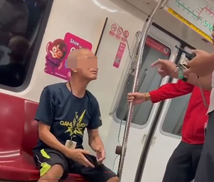 老伯喝醉酒太吵闹 MRT职员:请你下车