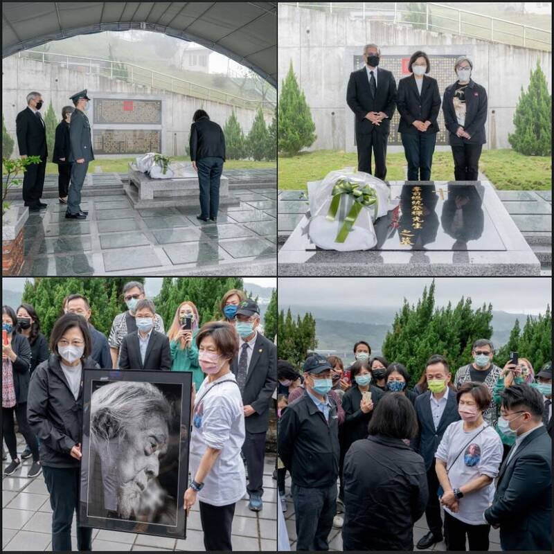 蔡英文追思李登辉及史明:继续给我们力量