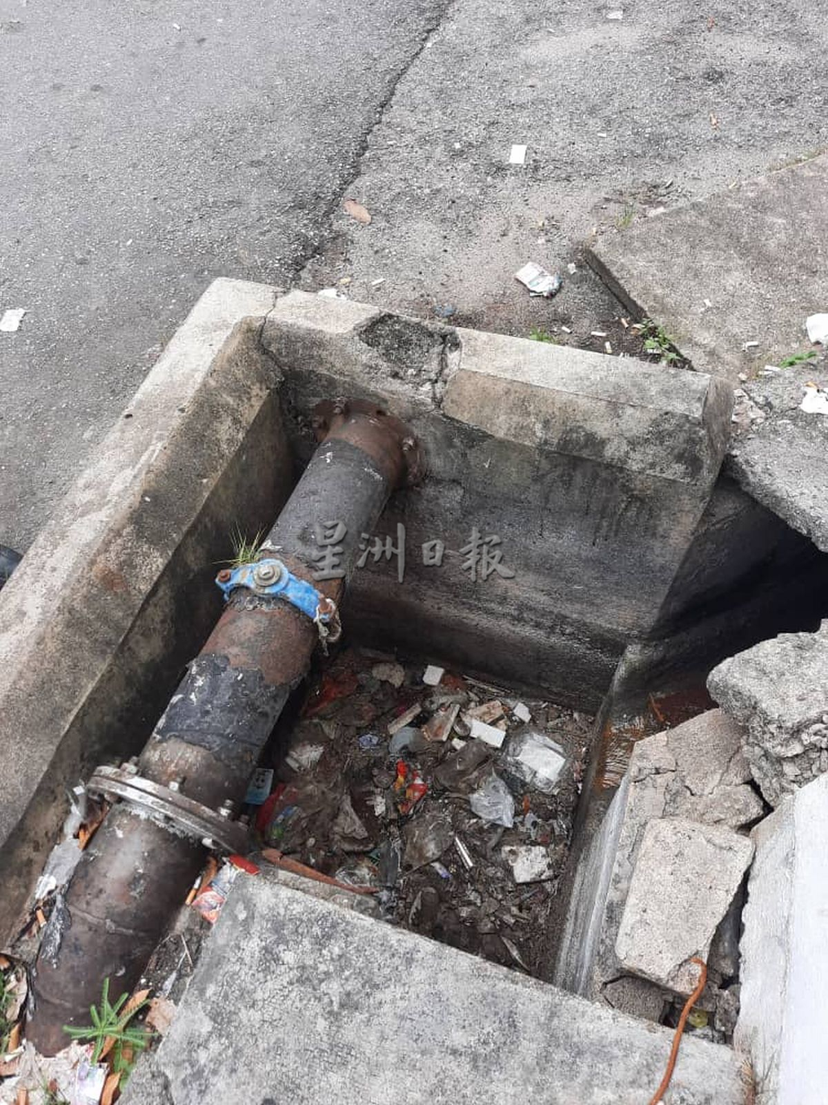 (古城封面主文)厂家无处丢垃圾,路口到处是垃圾