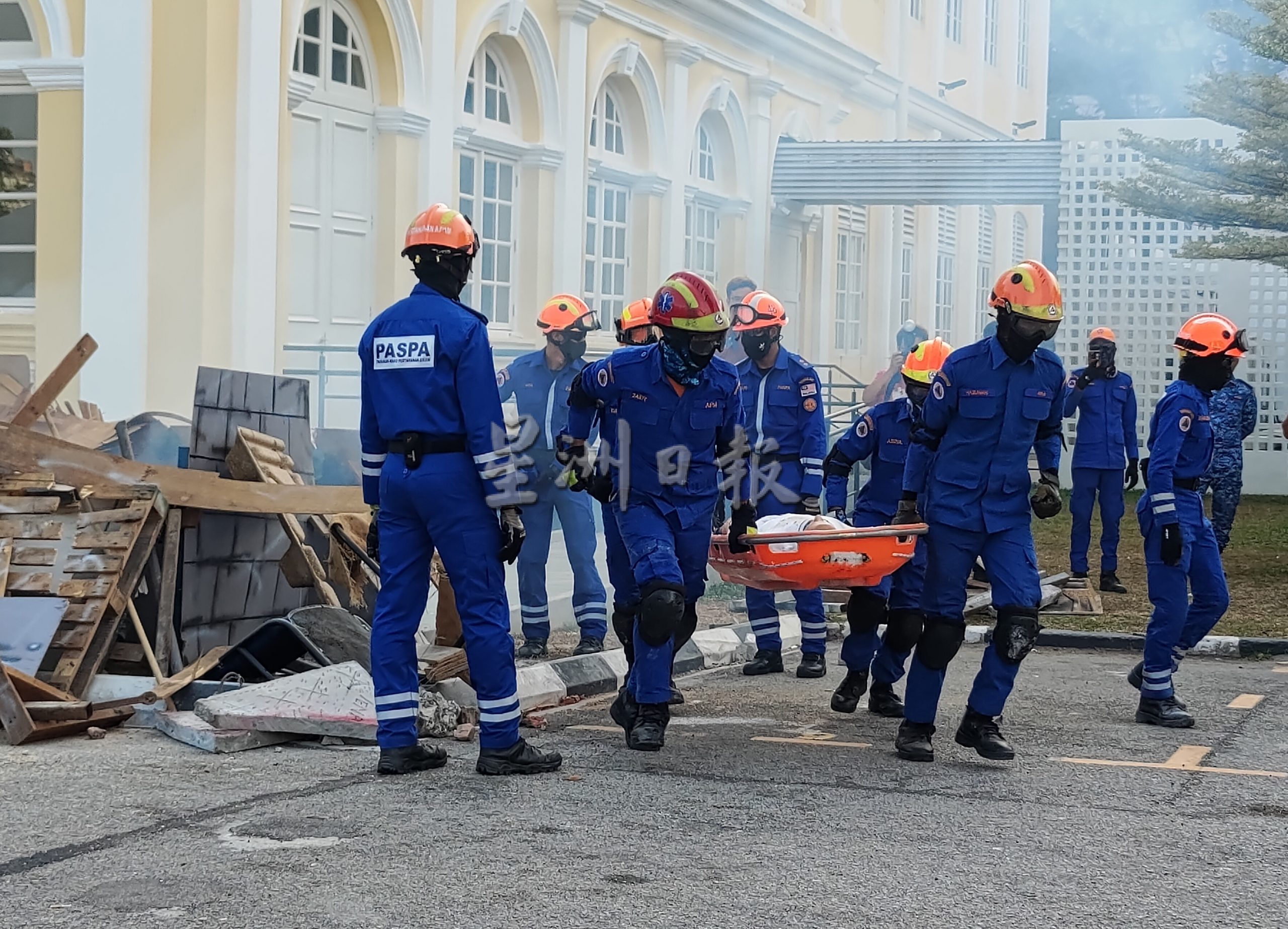 (大北马)全槟7甘榜被选“应对灾难221”,居民受训应对初期灾难