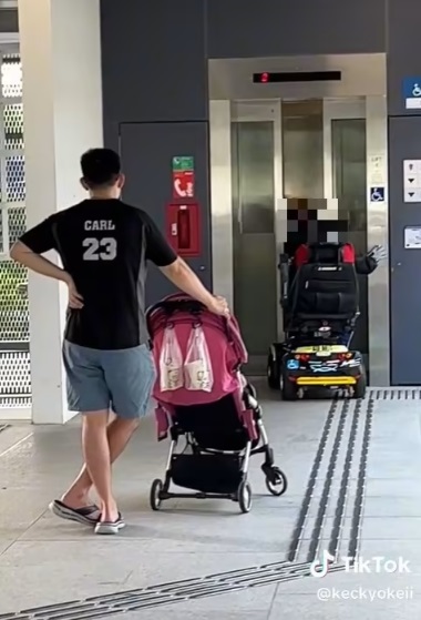 (已签发)柔:狮城二三事:疑争电梯起纠纷 乘代步工具者猛按电梯阻人上楼
