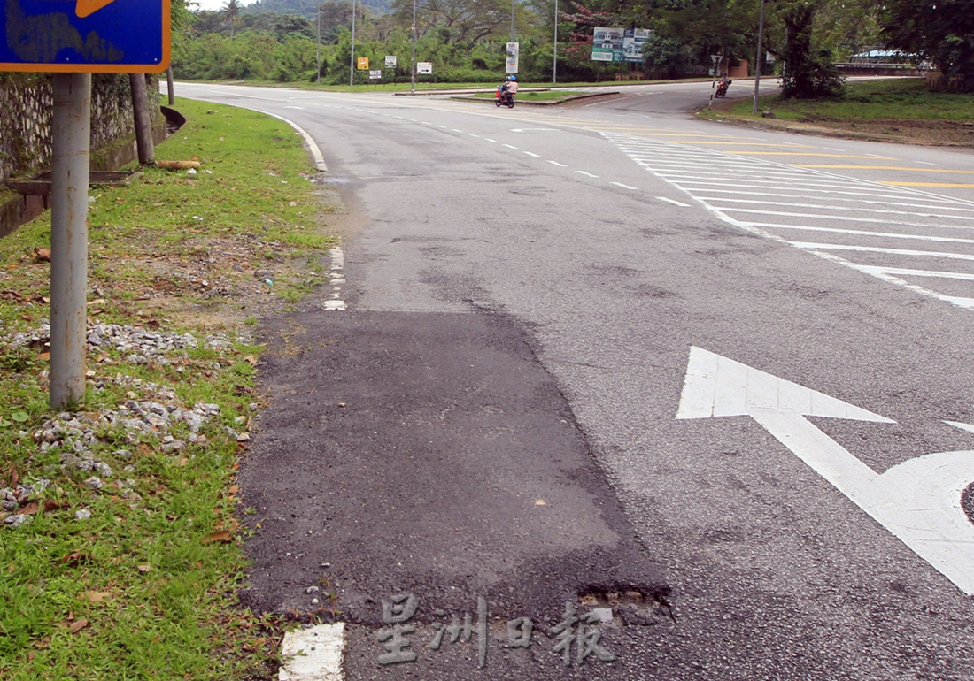 NS主文/施工后 铺路工程留“手尾”,沉香路“补丁”多凹凸