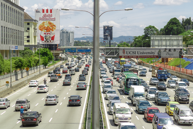Kuala Lumpur, Malaysia - 13th February, 2018: train arrive in L