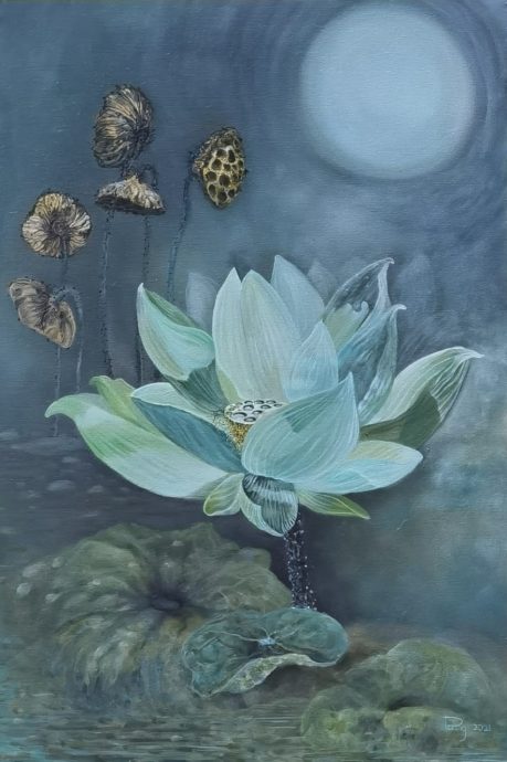 10日见报//有故事的人/煎熬中挺住孤寂艺术梦-洪文娟