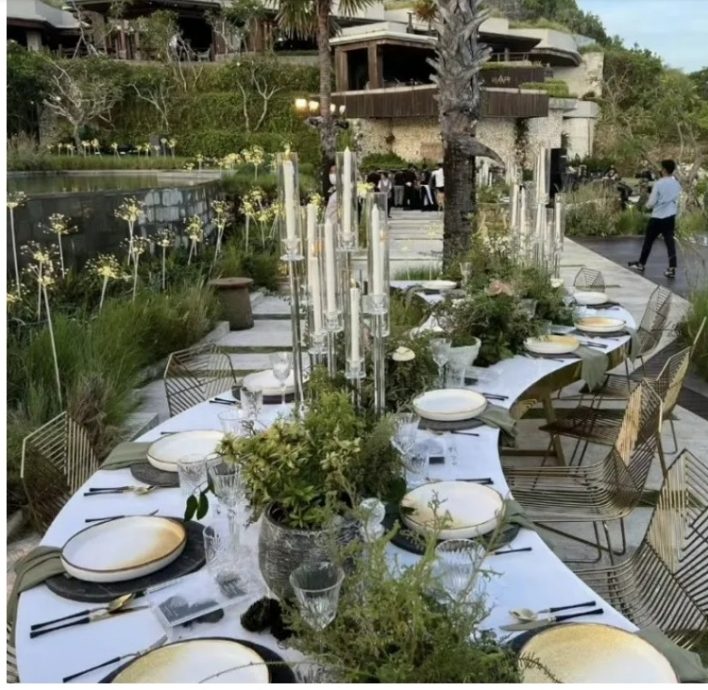 ​何超莲窦骁婚前派对照曝光  准新娘秀胸化身性感公主