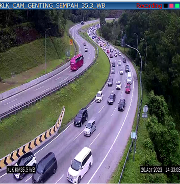 上午开始 数大道交通流量大增