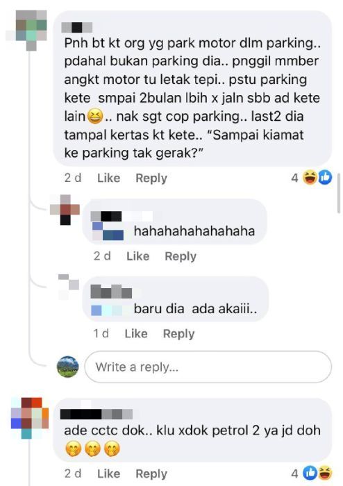 不满组屋居民霸停车位 司机直接碾破交通锥