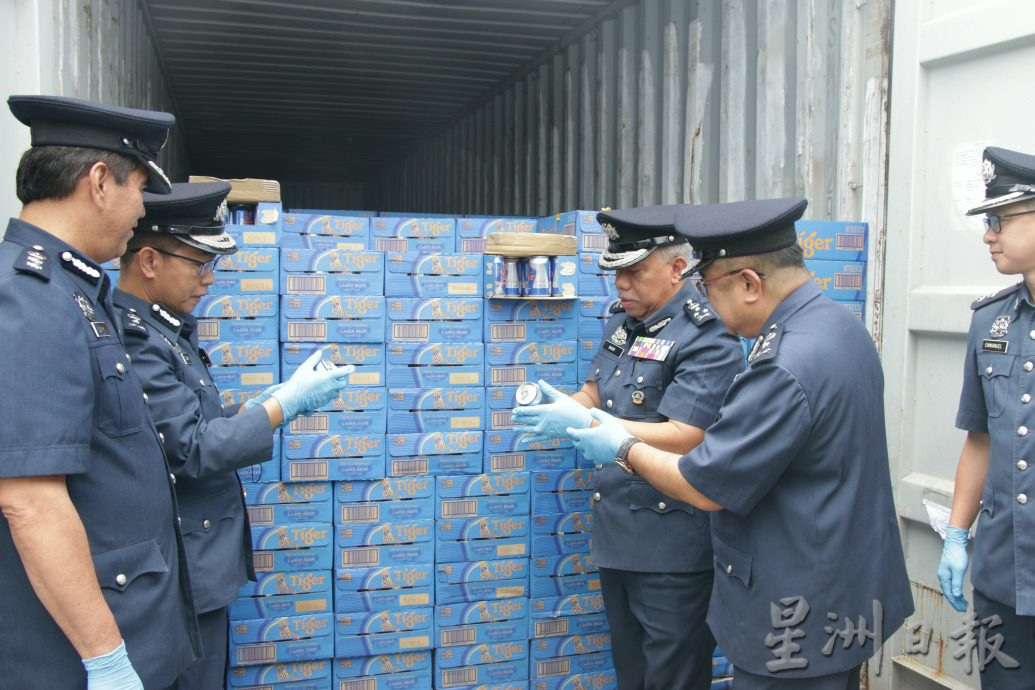 假申报真走私 3集装箱装漏税啤酒试图入境沙巴
