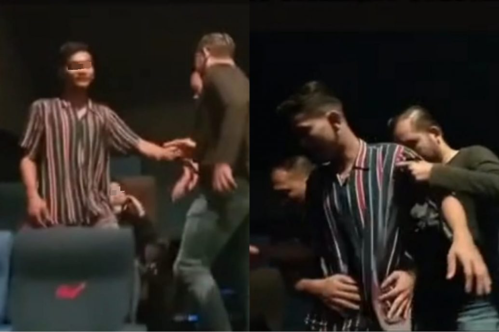  偷完摩托带女友看戏   警察直踩电影院抓人