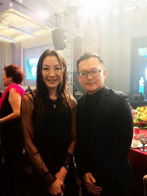 出席谭慧珍生日宴｜郑建国喊想拍杨紫琼自传 马逸腾邀加盟马中建交电影