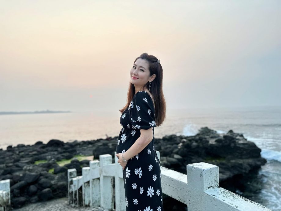 和家人出游甜晒孕肚 Selina认证都市传说