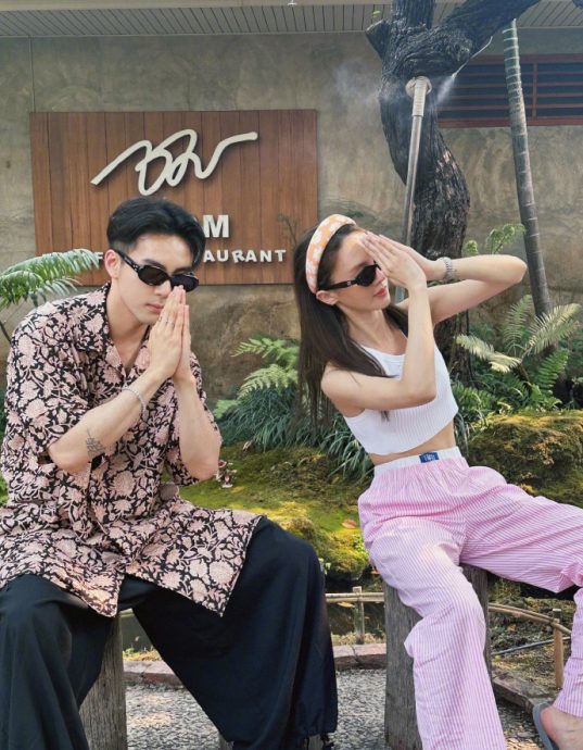 大7岁姊弟恋？！《倚天》男星被抓包和御姊女星出游　泰国夜巿逛吃逛玩照曝光