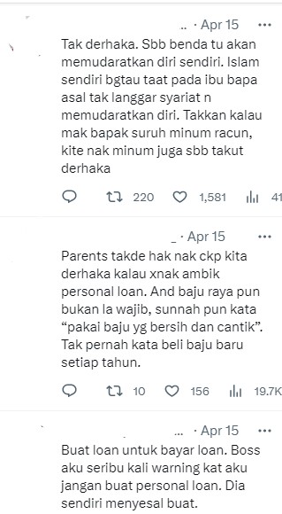 女子月赚RM1800没储蓄·“母逼我借个人贷款帮她还债”