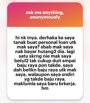 女子月赚RM1800没储蓄·“母逼我借个人贷款帮她还债”