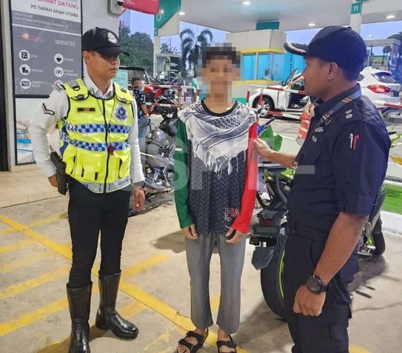 将孩子留大道休息站 警发现护送孩子交大意父母