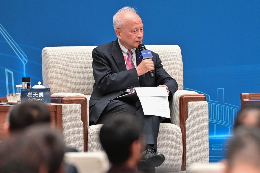 崔天凯：不能承诺后转头又干坏事  言而有信 中美才能交往