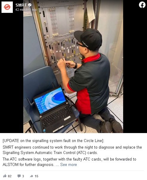 *已签发*柔:狮城二三事:狮城地铁环线信号系统故障 工程师连夜检查修复