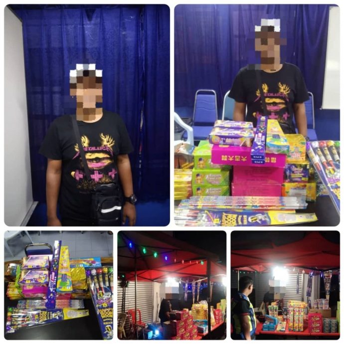 **已签发**柔：第三版头条：非法售卖烟花爆竹，36男被捕