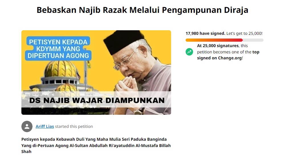 截至10.30am 反对特赦纳吉者快破15万!支持者仅5万