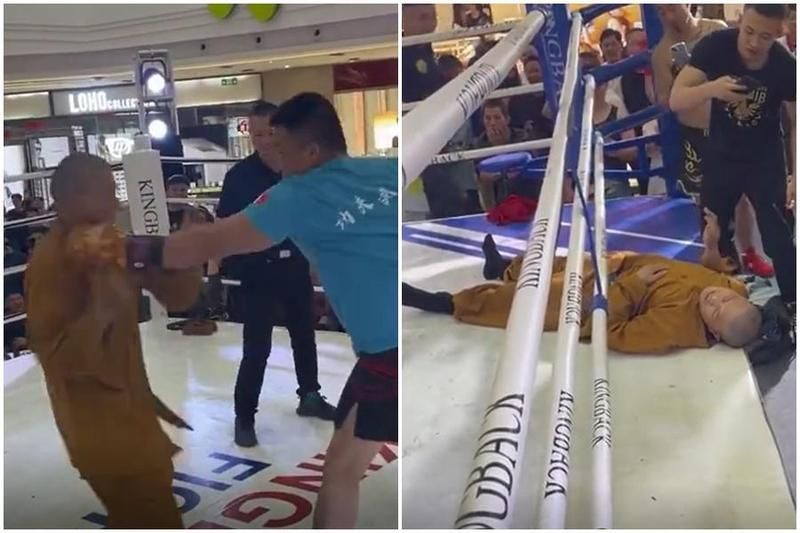 拼盘/少林武僧遭业余拳手爆打 2分钟拳击影片曝