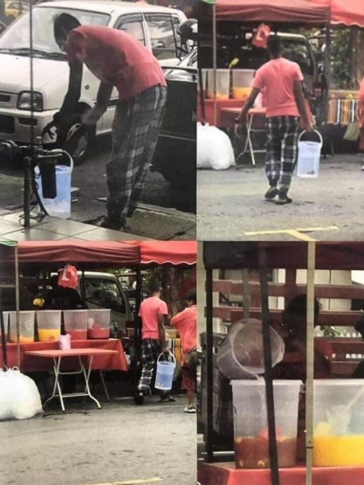 摊贩街头装自来水泡饮料  网：太易赚钱了！