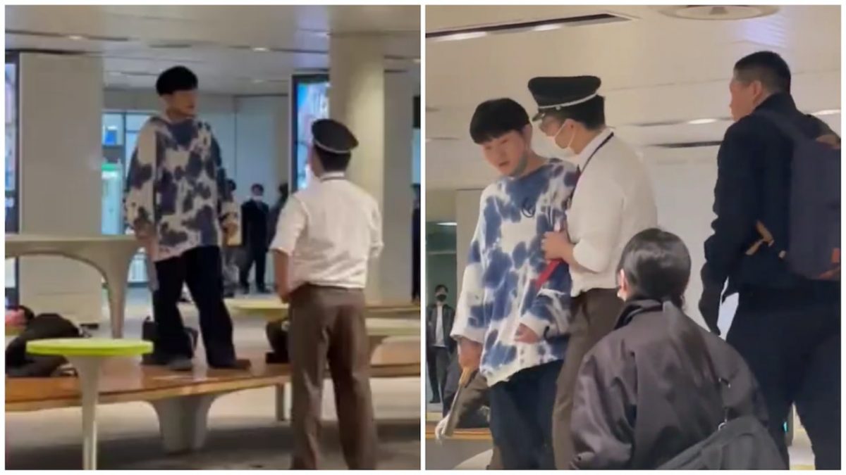 日本北海道闹市车站惊现“挥刀男”　职员淡定应对获赞 