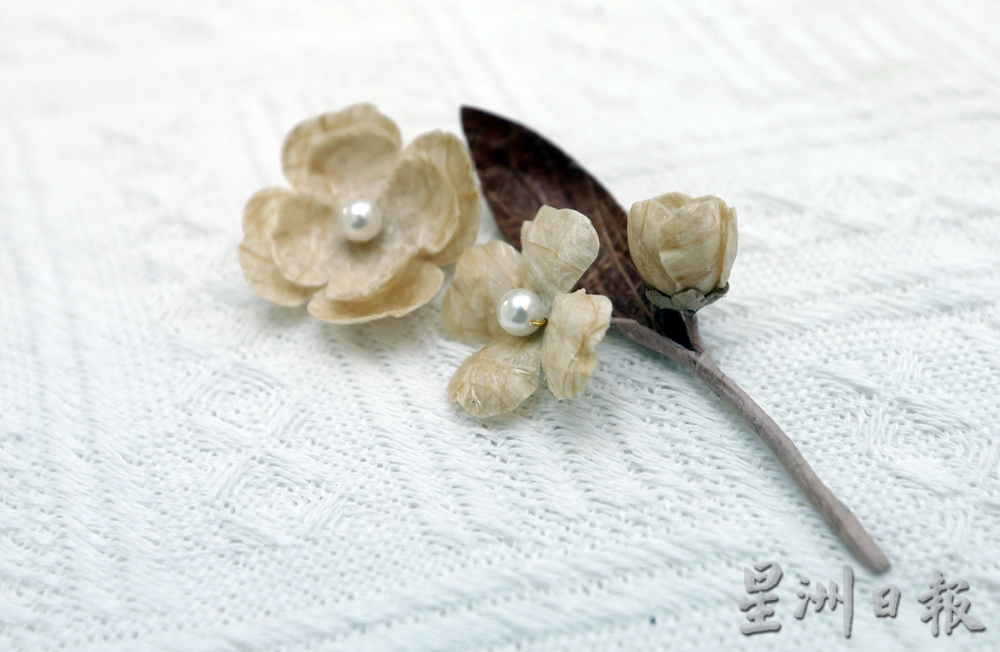 日本和纸造花 玩出惟妙惟肖花首饰