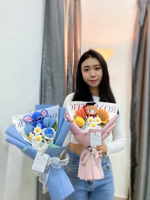 柔:【时尚记事簿】(4月8日刊):独特美观显心意可收藏,钩针花束成送花新宠