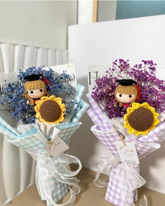 柔:【时尚记事簿】(4月8日刊):独特美观显心意可收藏,钩针花束成送花新宠