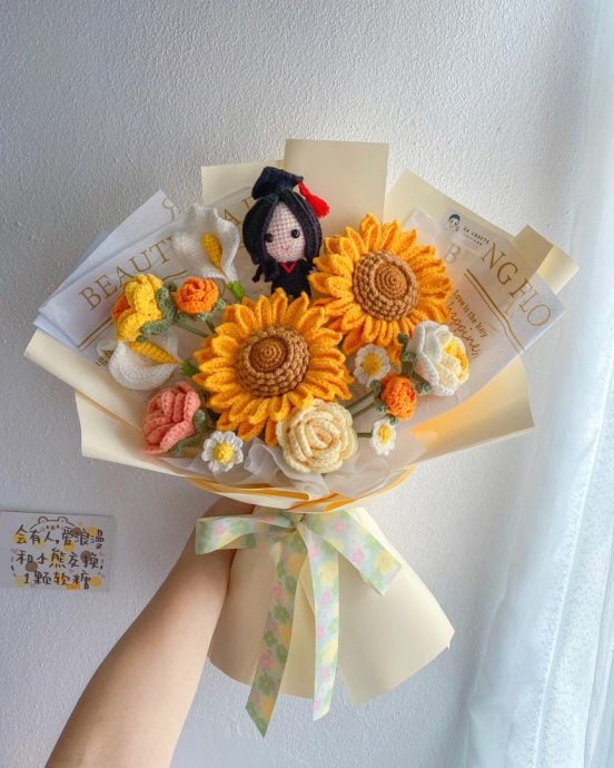 柔:【时尚记事簿】(4月8日刊):独特美观显心意可收藏,钩针花束成送花新宠