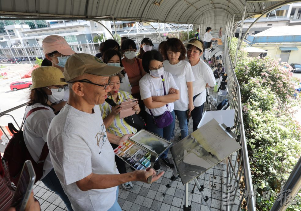 柔:新闻: 用画“框住”新山旧火车站 柔写生会唤起重新认识古迹