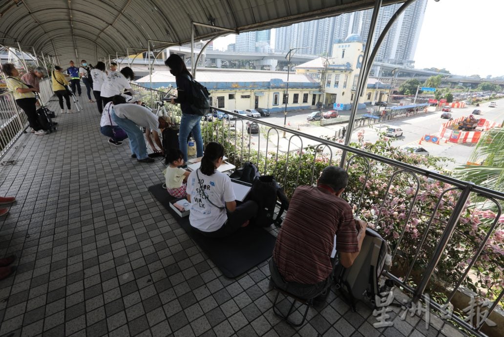 柔:新闻: 用画“框住”新山旧火车站 柔写生会唤起重新认识古迹